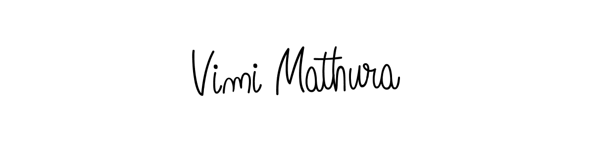 Design your own signature with our free online signature maker. With this signature software, you can create a handwritten (Angelique-Rose-font-FFP) signature for name Vimi Mathura. Vimi Mathura signature style 5 images and pictures png