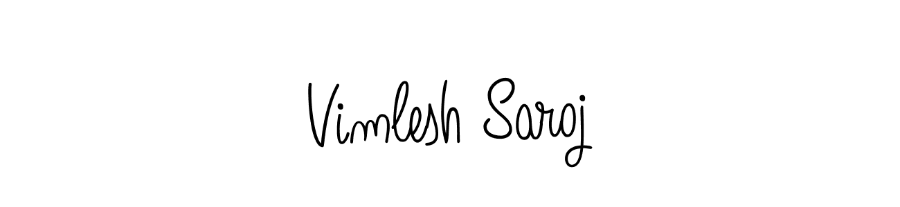 Best and Professional Signature Style for Vimlesh Saroj. Angelique-Rose-font-FFP Best Signature Style Collection. Vimlesh Saroj signature style 5 images and pictures png