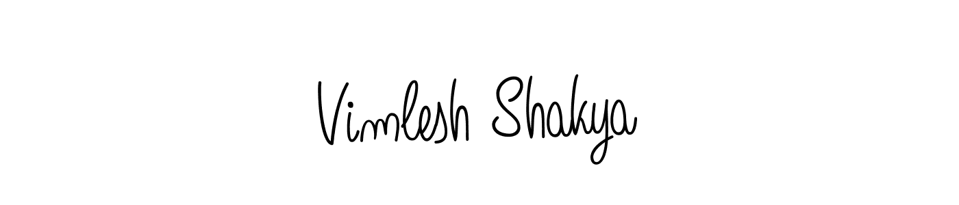 Also we have Vimlesh Shakya name is the best signature style. Create professional handwritten signature collection using Angelique-Rose-font-FFP autograph style. Vimlesh Shakya signature style 5 images and pictures png