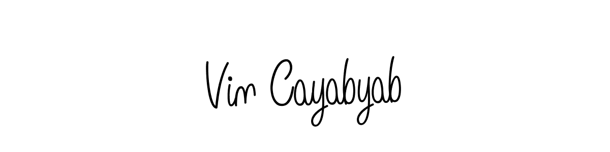 Also You can easily find your signature by using the search form. We will create Vin Cayabyab name handwritten signature images for you free of cost using Angelique-Rose-font-FFP sign style. Vin Cayabyab signature style 5 images and pictures png