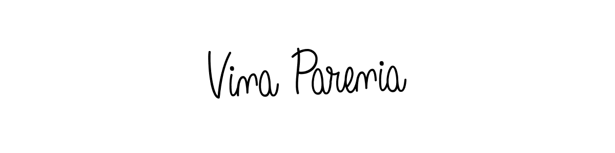 Make a beautiful signature design for name Vina Parenia. Use this online signature maker to create a handwritten signature for free. Vina Parenia signature style 5 images and pictures png