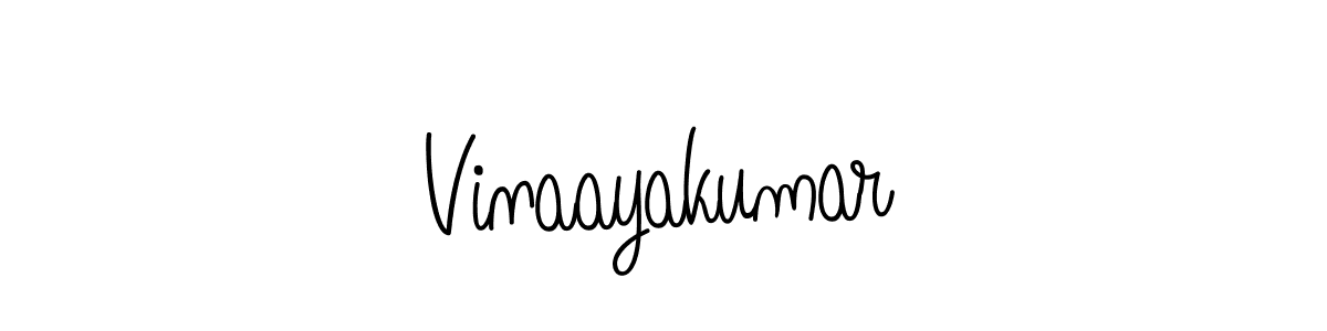 Use a signature maker to create a handwritten signature online. With this signature software, you can design (Angelique-Rose-font-FFP) your own signature for name Vinaayakumar. Vinaayakumar signature style 5 images and pictures png