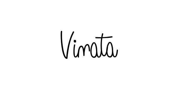 Also we have Vinata name is the best signature style. Create professional handwritten signature collection using Angelique-Rose-font-FFP autograph style. Vinata signature style 5 images and pictures png