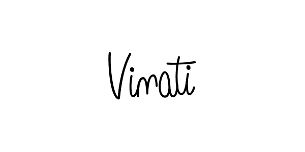 Vinati stylish signature style. Best Handwritten Sign (Angelique-Rose-font-FFP) for my name. Handwritten Signature Collection Ideas for my name Vinati. Vinati signature style 5 images and pictures png