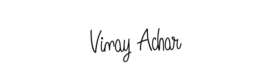 Best and Professional Signature Style for Vinay Achar. Angelique-Rose-font-FFP Best Signature Style Collection. Vinay Achar signature style 5 images and pictures png