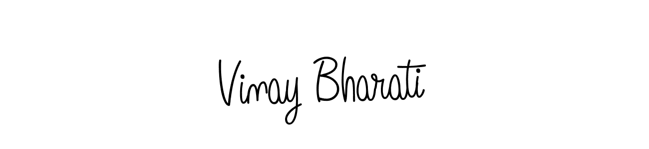 Check out images of Autograph of Vinay Bharati name. Actor Vinay Bharati Signature Style. Angelique-Rose-font-FFP is a professional sign style online. Vinay Bharati signature style 5 images and pictures png