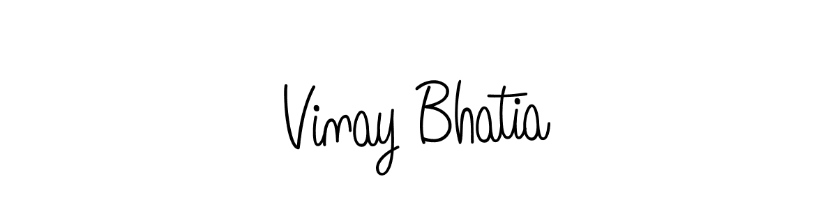 Create a beautiful signature design for name Vinay Bhatia. With this signature (Angelique-Rose-font-FFP) fonts, you can make a handwritten signature for free. Vinay Bhatia signature style 5 images and pictures png
