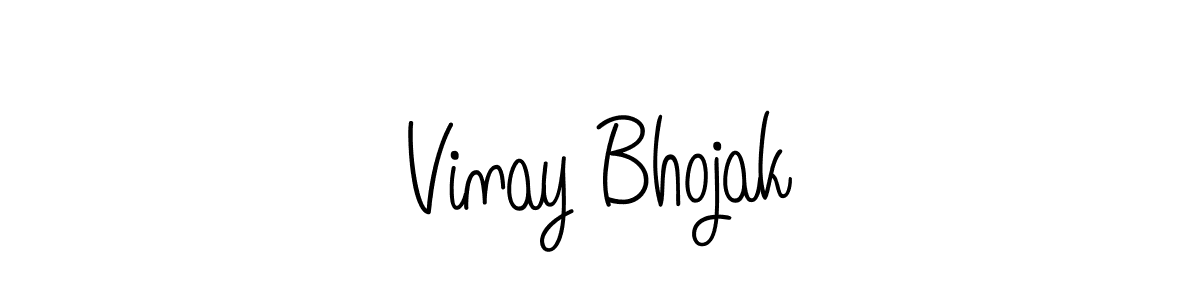 Design your own signature with our free online signature maker. With this signature software, you can create a handwritten (Angelique-Rose-font-FFP) signature for name Vinay Bhojak. Vinay Bhojak signature style 5 images and pictures png