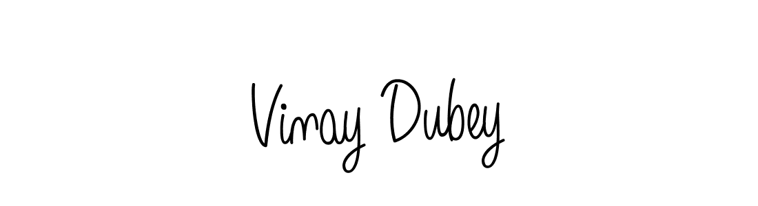 Create a beautiful signature design for name Vinay Dubey. With this signature (Angelique-Rose-font-FFP) fonts, you can make a handwritten signature for free. Vinay Dubey signature style 5 images and pictures png