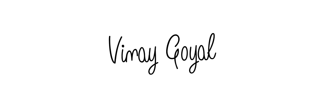 How to make Vinay Goyal signature? Angelique-Rose-font-FFP is a professional autograph style. Create handwritten signature for Vinay Goyal name. Vinay Goyal signature style 5 images and pictures png