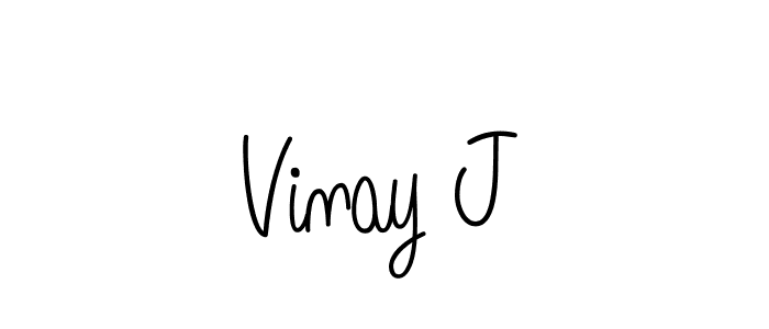 Once you've used our free online signature maker to create your best signature Angelique-Rose-font-FFP style, it's time to enjoy all of the benefits that Vinay J name signing documents. Vinay J signature style 5 images and pictures png