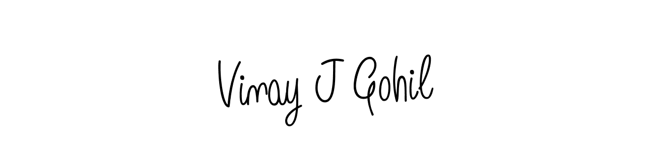 You can use this online signature creator to create a handwritten signature for the name Vinay J Gohil. This is the best online autograph maker. Vinay J Gohil signature style 5 images and pictures png