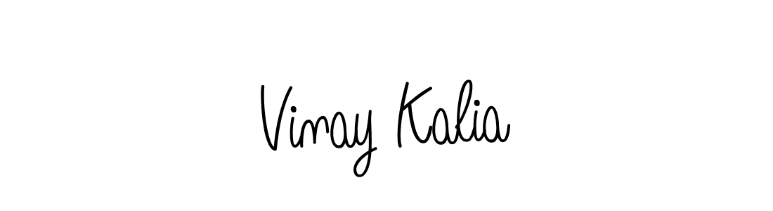 You should practise on your own different ways (Angelique-Rose-font-FFP) to write your name (Vinay Kalia) in signature. don't let someone else do it for you. Vinay Kalia signature style 5 images and pictures png