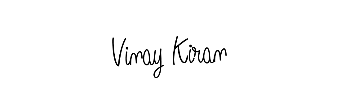 Make a beautiful signature design for name Vinay Kiran. With this signature (Angelique-Rose-font-FFP) style, you can create a handwritten signature for free. Vinay Kiran signature style 5 images and pictures png