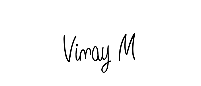 You can use this online signature creator to create a handwritten signature for the name Vinay M. This is the best online autograph maker. Vinay M signature style 5 images and pictures png