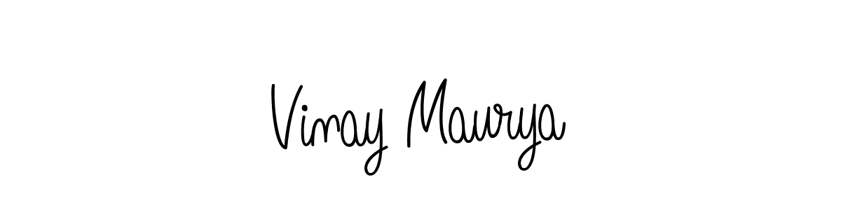 Also we have Vinay Maurya name is the best signature style. Create professional handwritten signature collection using Angelique-Rose-font-FFP autograph style. Vinay Maurya signature style 5 images and pictures png