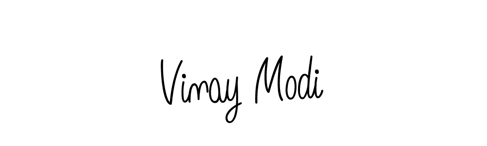 Vinay Modi stylish signature style. Best Handwritten Sign (Angelique-Rose-font-FFP) for my name. Handwritten Signature Collection Ideas for my name Vinay Modi. Vinay Modi signature style 5 images and pictures png