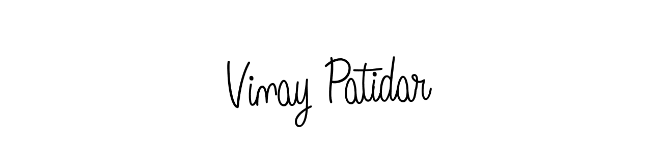 Also we have Vinay Patidar name is the best signature style. Create professional handwritten signature collection using Angelique-Rose-font-FFP autograph style. Vinay Patidar signature style 5 images and pictures png