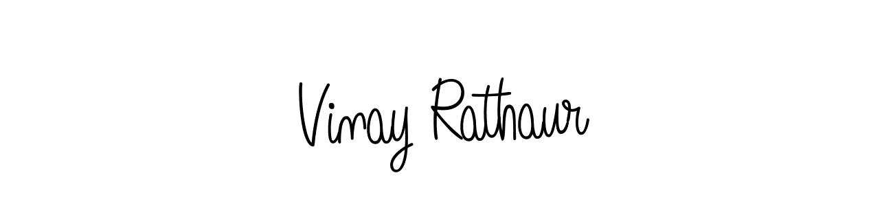 You should practise on your own different ways (Angelique-Rose-font-FFP) to write your name (Vinay Rathaur) in signature. don't let someone else do it for you. Vinay Rathaur signature style 5 images and pictures png