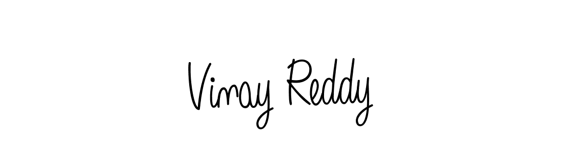 Design your own signature with our free online signature maker. With this signature software, you can create a handwritten (Angelique-Rose-font-FFP) signature for name Vinay Reddy. Vinay Reddy signature style 5 images and pictures png