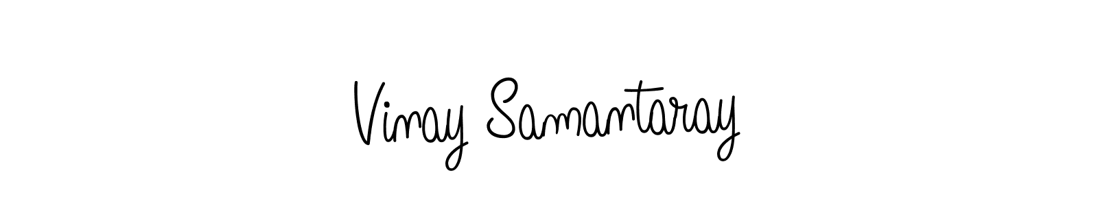 How to make Vinay Samantaray name signature. Use Angelique-Rose-font-FFP style for creating short signs online. This is the latest handwritten sign. Vinay Samantaray signature style 5 images and pictures png