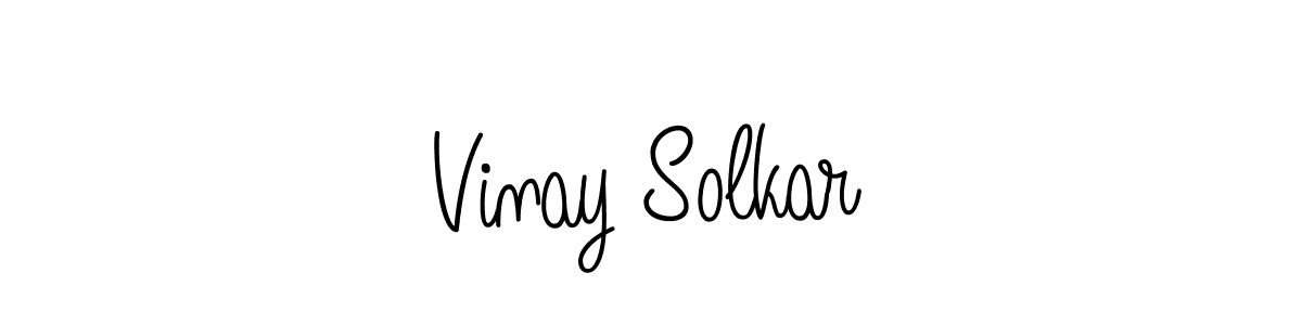 Also we have Vinay Solkar name is the best signature style. Create professional handwritten signature collection using Angelique-Rose-font-FFP autograph style. Vinay Solkar signature style 5 images and pictures png
