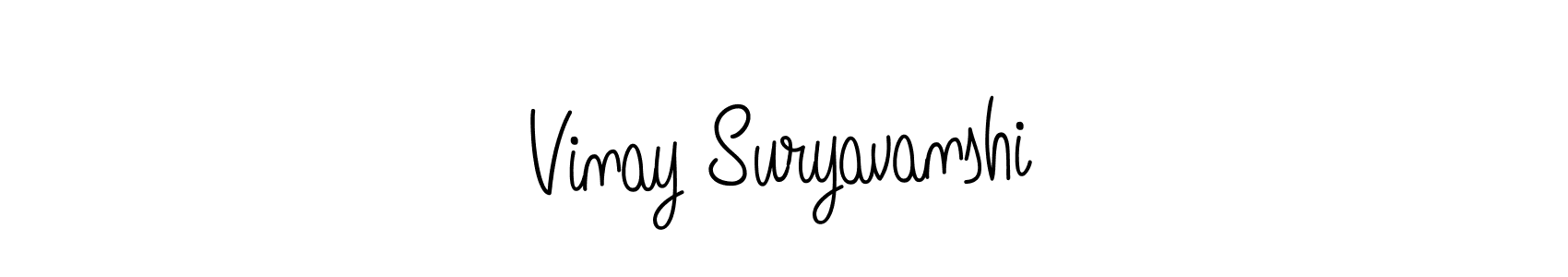 Vinay Suryavanshi stylish signature style. Best Handwritten Sign (Angelique-Rose-font-FFP) for my name. Handwritten Signature Collection Ideas for my name Vinay Suryavanshi. Vinay Suryavanshi signature style 5 images and pictures png