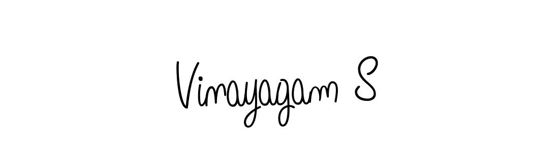 How to Draw Vinayagam S signature style? Angelique-Rose-font-FFP is a latest design signature styles for name Vinayagam S. Vinayagam S signature style 5 images and pictures png