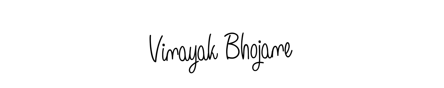 Make a beautiful signature design for name Vinayak Bhojane. With this signature (Angelique-Rose-font-FFP) style, you can create a handwritten signature for free. Vinayak Bhojane signature style 5 images and pictures png