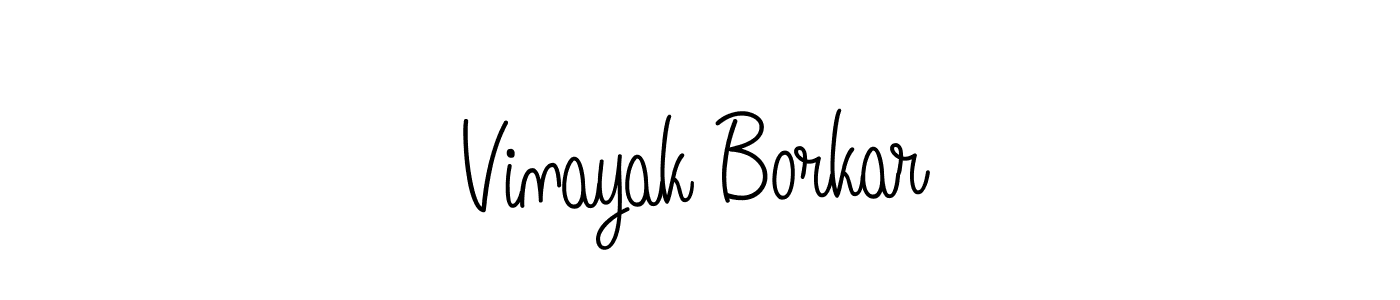Vinayak Borkar stylish signature style. Best Handwritten Sign (Angelique-Rose-font-FFP) for my name. Handwritten Signature Collection Ideas for my name Vinayak Borkar. Vinayak Borkar signature style 5 images and pictures png