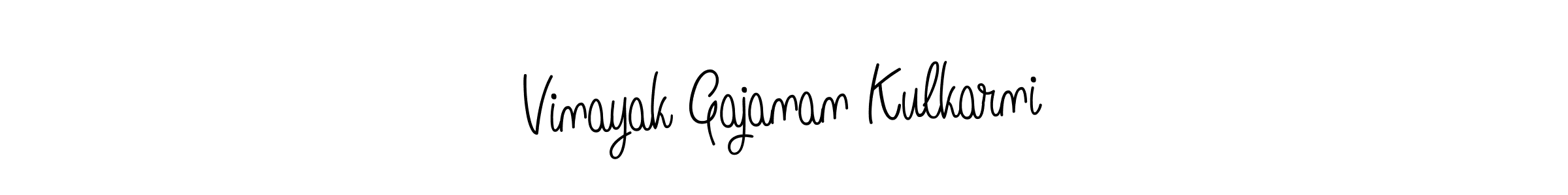 Create a beautiful signature design for name Vinayak Gajanan Kulkarni. With this signature (Angelique-Rose-font-FFP) fonts, you can make a handwritten signature for free. Vinayak Gajanan Kulkarni signature style 5 images and pictures png