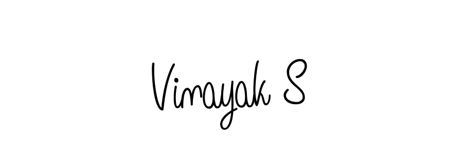 How to make Vinayak S signature? Angelique-Rose-font-FFP is a professional autograph style. Create handwritten signature for Vinayak S name. Vinayak S signature style 5 images and pictures png