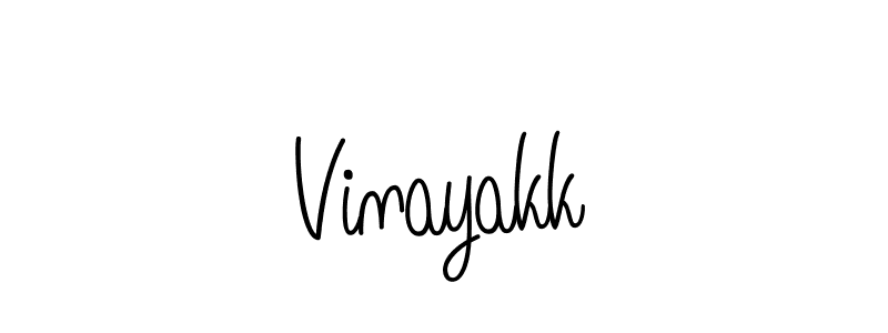 Also we have Vinayakk name is the best signature style. Create professional handwritten signature collection using Angelique-Rose-font-FFP autograph style. Vinayakk signature style 5 images and pictures png