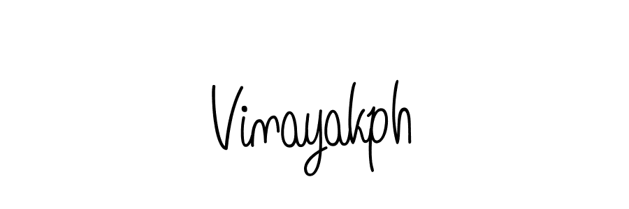 Vinayakph stylish signature style. Best Handwritten Sign (Angelique-Rose-font-FFP) for my name. Handwritten Signature Collection Ideas for my name Vinayakph. Vinayakph signature style 5 images and pictures png