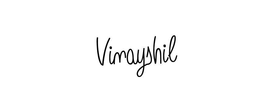 Once you've used our free online signature maker to create your best signature Angelique-Rose-font-FFP style, it's time to enjoy all of the benefits that Vinayshil name signing documents. Vinayshil signature style 5 images and pictures png
