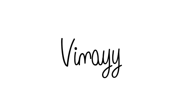 Vinayy stylish signature style. Best Handwritten Sign (Angelique-Rose-font-FFP) for my name. Handwritten Signature Collection Ideas for my name Vinayy. Vinayy signature style 5 images and pictures png