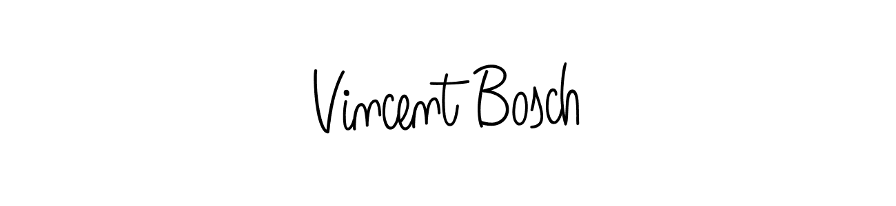 The best way (Angelique-Rose-font-FFP) to make a short signature is to pick only two or three words in your name. The name Vincent Bosch include a total of six letters. For converting this name. Vincent Bosch signature style 5 images and pictures png