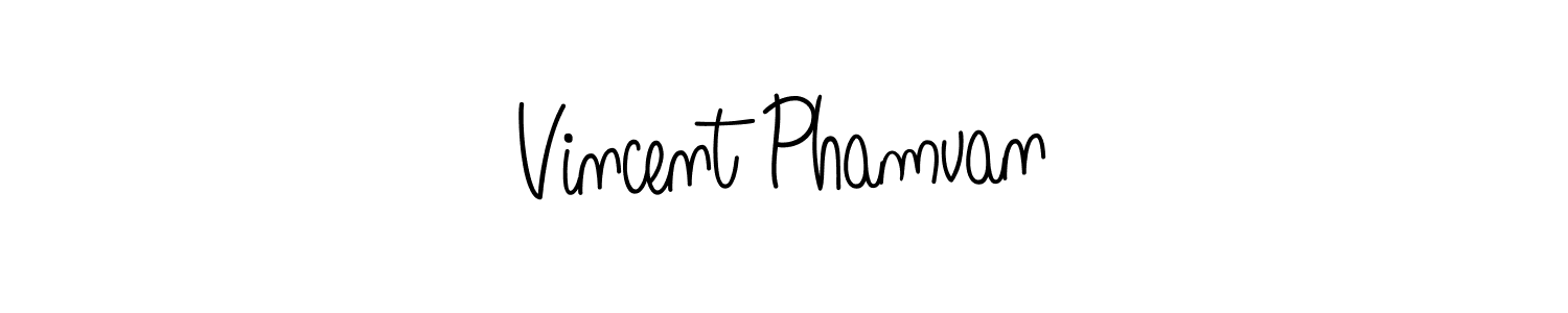 Best and Professional Signature Style for Vincent Phamvan. Angelique-Rose-font-FFP Best Signature Style Collection. Vincent Phamvan signature style 5 images and pictures png
