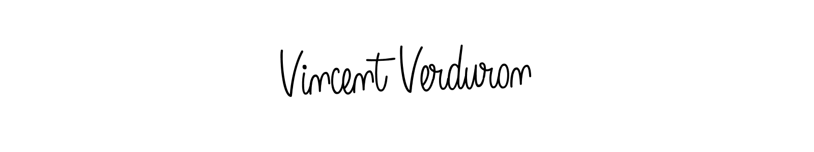 It looks lik you need a new signature style for name Vincent Verduron. Design unique handwritten (Angelique-Rose-font-FFP) signature with our free signature maker in just a few clicks. Vincent Verduron signature style 5 images and pictures png