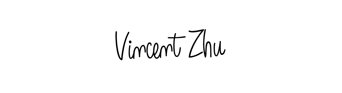 Best and Professional Signature Style for Vincent Zhu. Angelique-Rose-font-FFP Best Signature Style Collection. Vincent Zhu signature style 5 images and pictures png