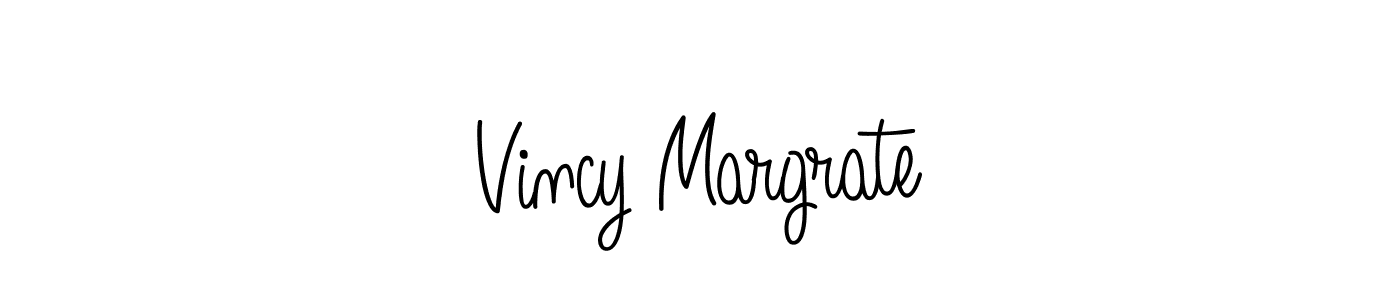 Check out images of Autograph of Vincy Margrate name. Actor Vincy Margrate Signature Style. Angelique-Rose-font-FFP is a professional sign style online. Vincy Margrate signature style 5 images and pictures png
