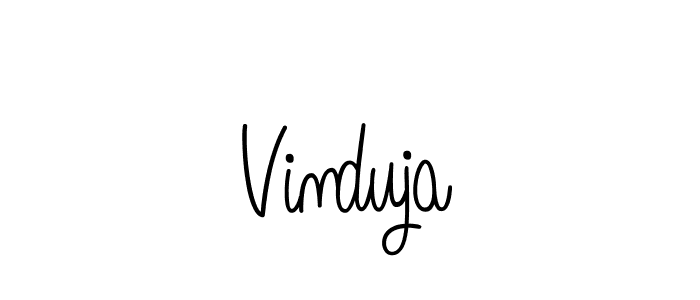 How to make Vinduja signature? Angelique-Rose-font-FFP is a professional autograph style. Create handwritten signature for Vinduja name. Vinduja signature style 5 images and pictures png