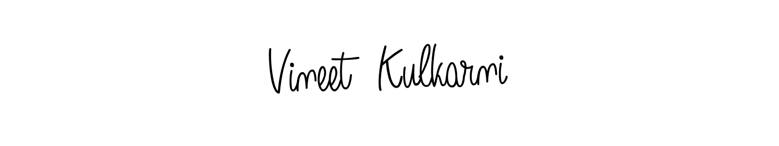 How to make Vineet  Kulkarni name signature. Use Angelique-Rose-font-FFP style for creating short signs online. This is the latest handwritten sign. Vineet  Kulkarni signature style 5 images and pictures png