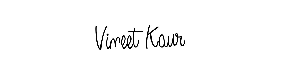 Design your own signature with our free online signature maker. With this signature software, you can create a handwritten (Angelique-Rose-font-FFP) signature for name Vineet Kaur. Vineet Kaur signature style 5 images and pictures png