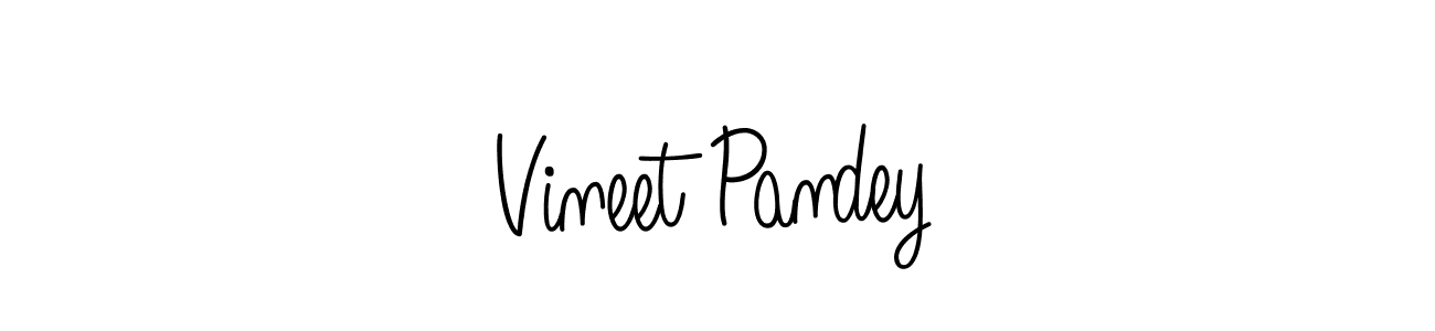 You should practise on your own different ways (Angelique-Rose-font-FFP) to write your name (Vineet Pandey) in signature. don't let someone else do it for you. Vineet Pandey signature style 5 images and pictures png