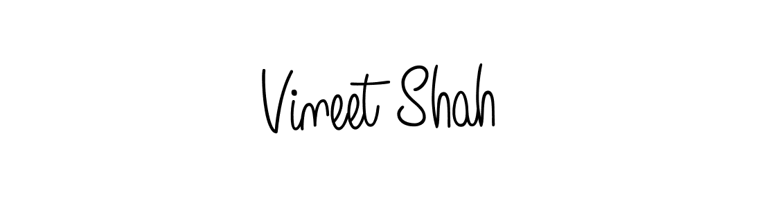 Vineet Shah stylish signature style. Best Handwritten Sign (Angelique-Rose-font-FFP) for my name. Handwritten Signature Collection Ideas for my name Vineet Shah. Vineet Shah signature style 5 images and pictures png