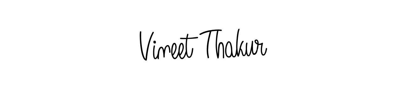 Vineet Thakur stylish signature style. Best Handwritten Sign (Angelique-Rose-font-FFP) for my name. Handwritten Signature Collection Ideas for my name Vineet Thakur. Vineet Thakur signature style 5 images and pictures png