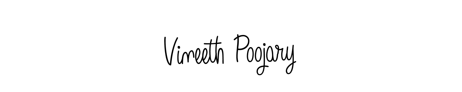 if you are searching for the best signature style for your name Vineeth Poojary. so please give up your signature search. here we have designed multiple signature styles  using Angelique-Rose-font-FFP. Vineeth Poojary signature style 5 images and pictures png