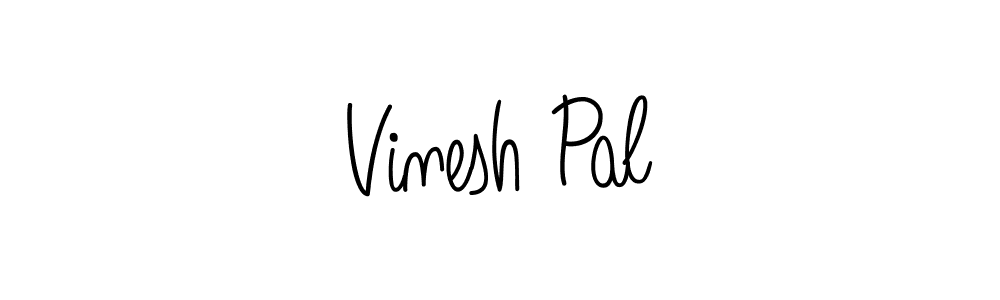 Create a beautiful signature design for name Vinesh Pal. With this signature (Angelique-Rose-font-FFP) fonts, you can make a handwritten signature for free. Vinesh Pal signature style 5 images and pictures png