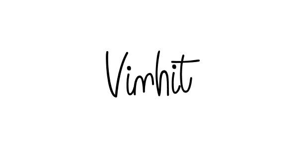 The best way (Angelique-Rose-font-FFP) to make a short signature is to pick only two or three words in your name. The name Vinhit include a total of six letters. For converting this name. Vinhit signature style 5 images and pictures png